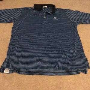 Black and Blue Striped Peter Millar Polo.